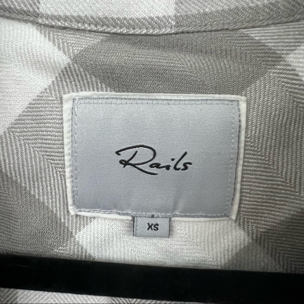 Rails Hunter Sage/White Check Button Front Shirt - image 4